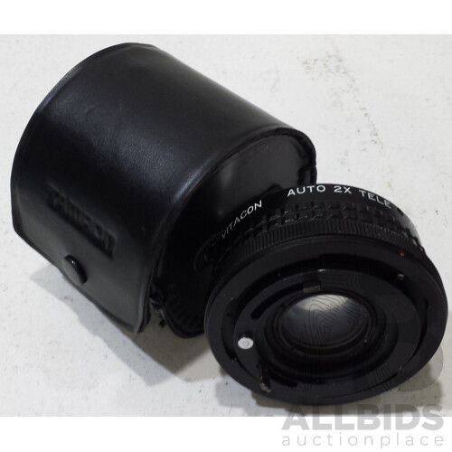 Fujica 8 T3 Vintage 8mm Movie Camera, Camera Lenses and VHS Tapes