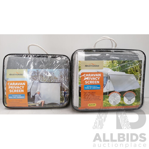 Caravan Privacy Screen - Varies Sizes - Lot of 2