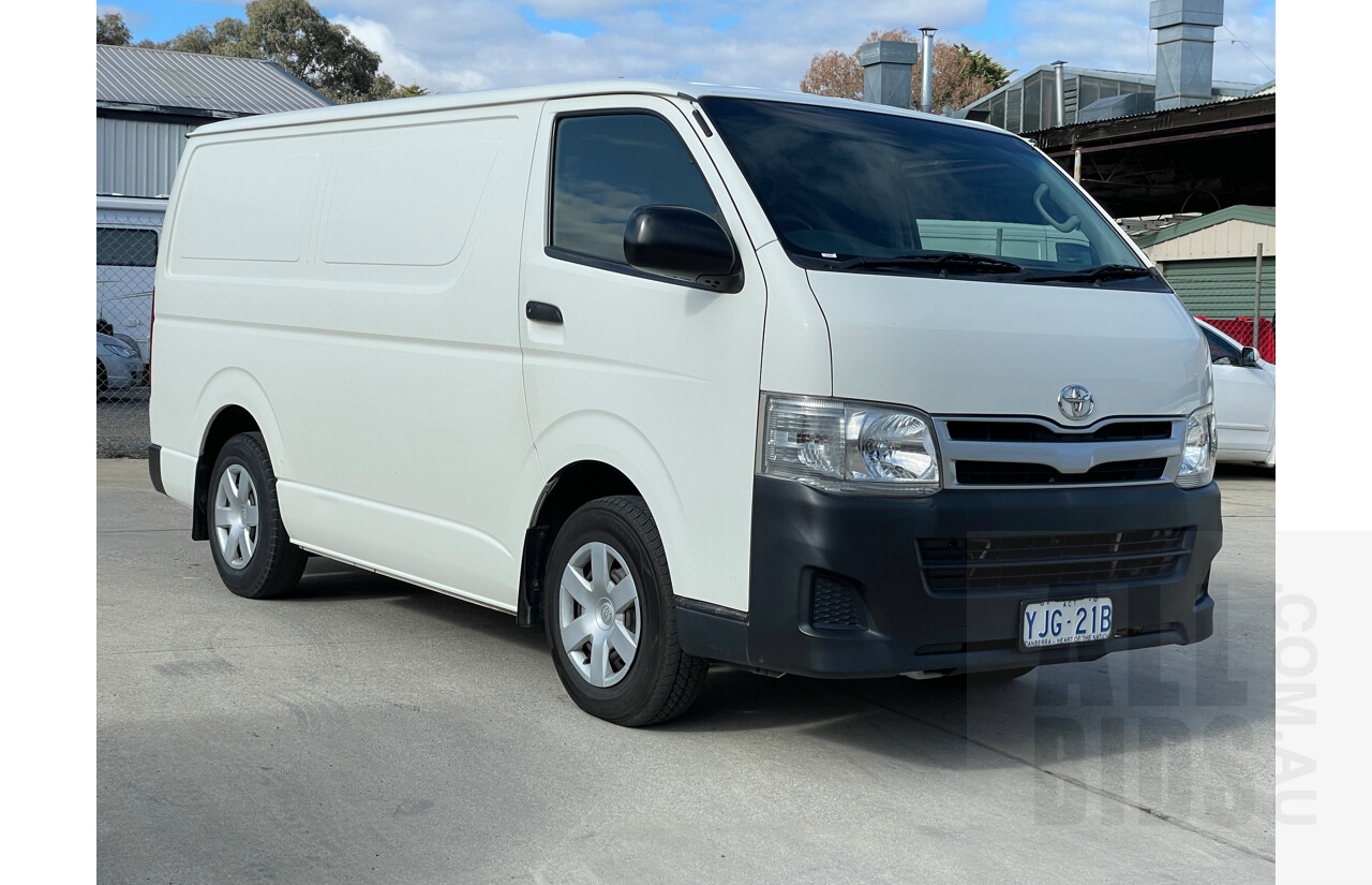 1/2013 Toyota Hiace LWB TRH201R MY12 UPGRADE 4d Van White 2.7L - USED