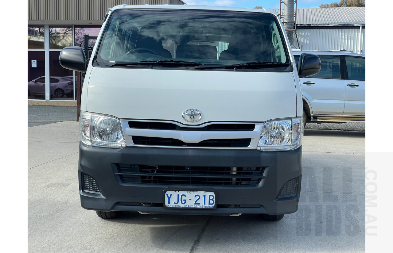 1/2013 Toyota Hiace LWB TRH201R MY12 UPGRADE 4d Van White 2.7L - USED