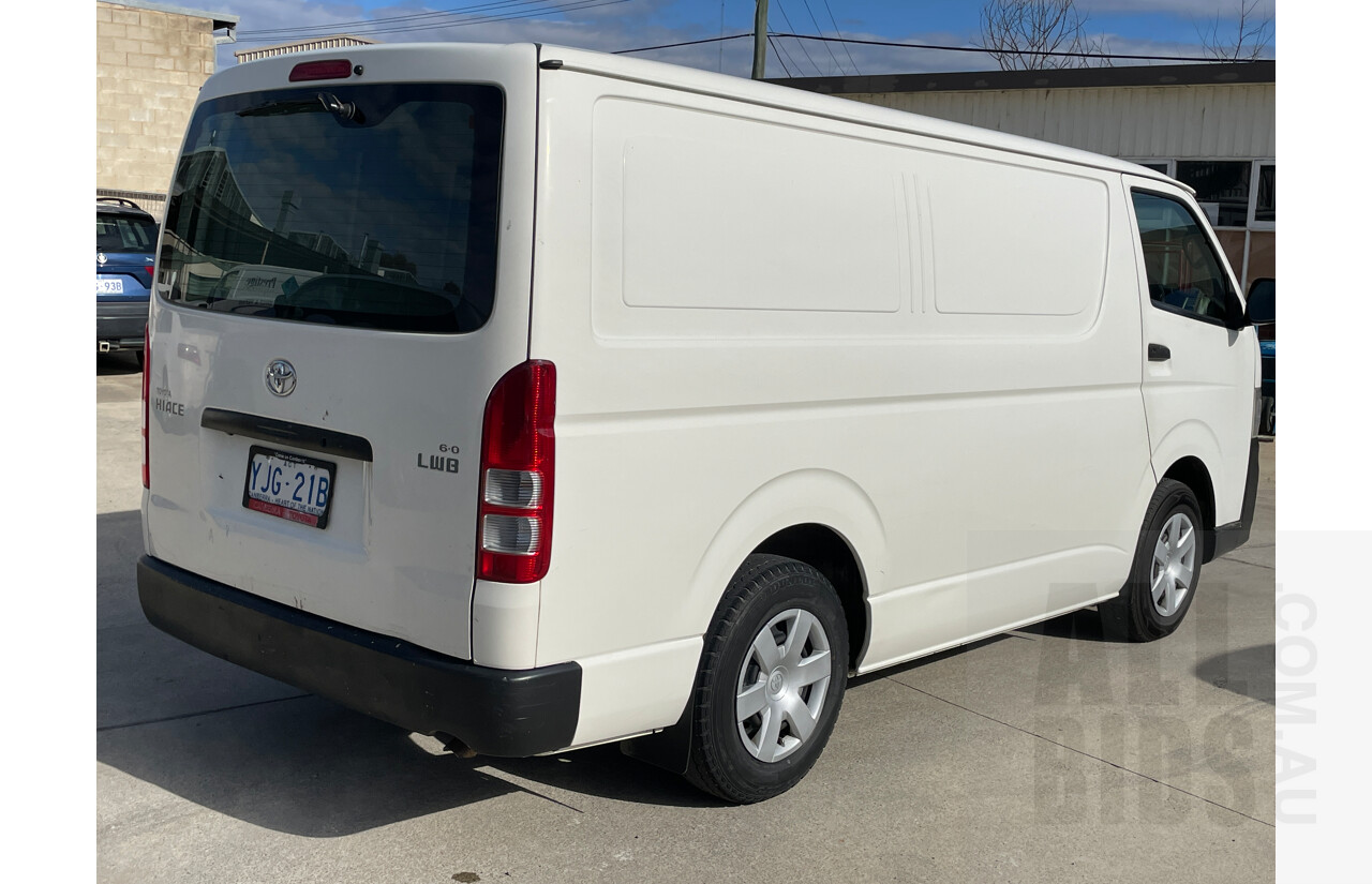 1/2013 Toyota Hiace LWB TRH201R MY12 UPGRADE 4d Van White 2.7L - USED