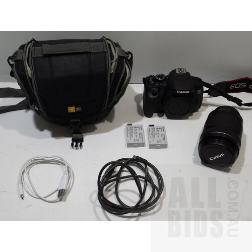 Canon EOS 650D With Lens EF-S 18-135 Mm