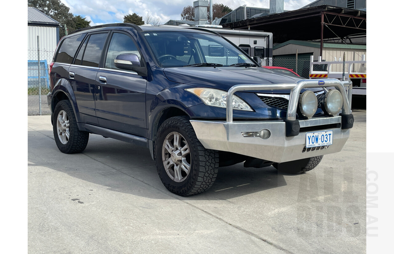 8/2012 Great Wall X200 (4x4) CC6461KY MY11 4d Wagon Blue 2.0L
