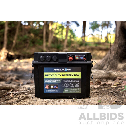 HARDKORR (HKPBATTBOXB) Heavy Duty Battery Box (Black) ORP- $166.99