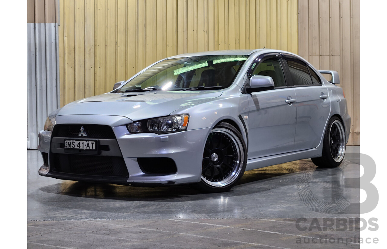 4/2009 Mitsubishi Lancer Evolution X CJ 4d Sedan Silver 2.0L Turbo - Modified