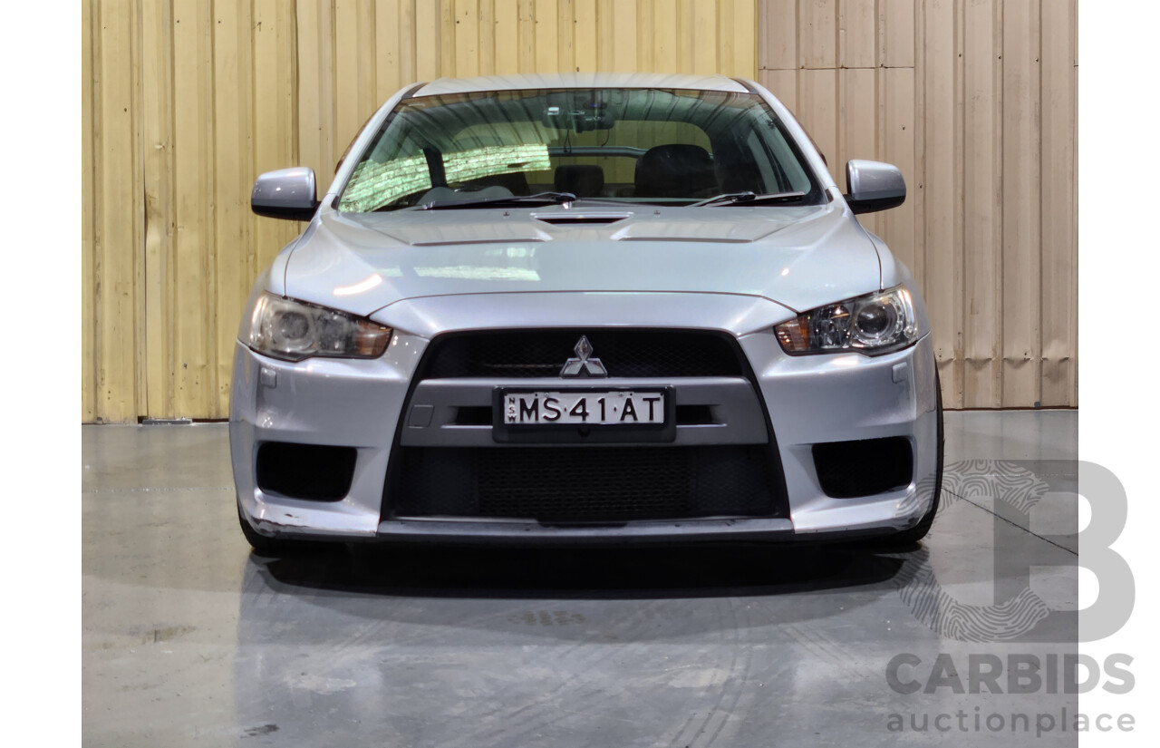 4/2009 Mitsubishi Lancer Evolution X CJ 4d Sedan Silver 2.0L Turbo - Modified