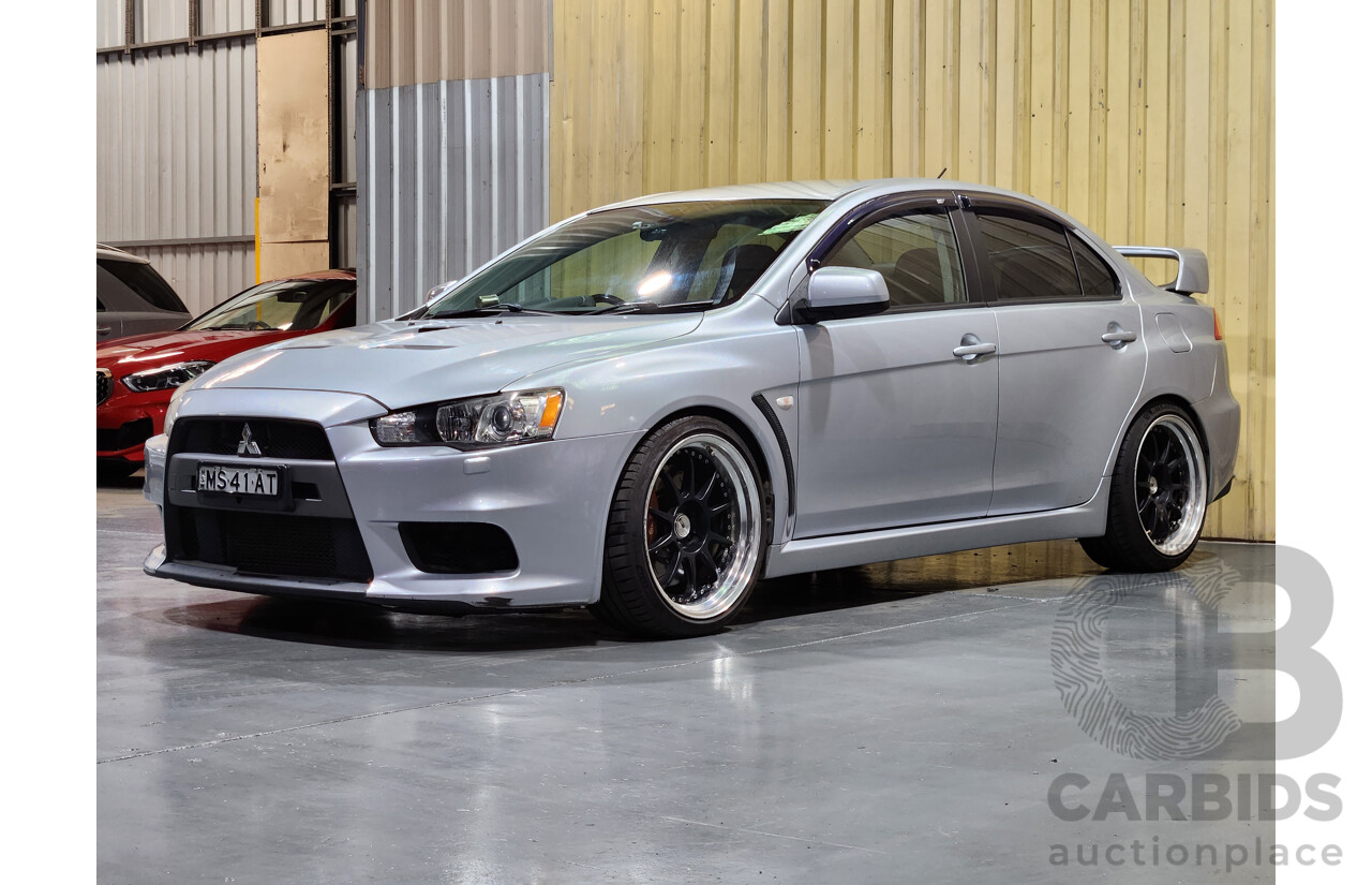 4/2009 Mitsubishi Lancer Evolution X CJ 4d Sedan Silver 2.0L Turbo - Modified