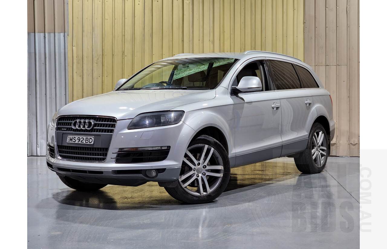 1/2008 Audi Q7 3.0 TDI Quattro MY08 UPGRADE 4d Wagon Silver 3.0L- Turbo Diesel