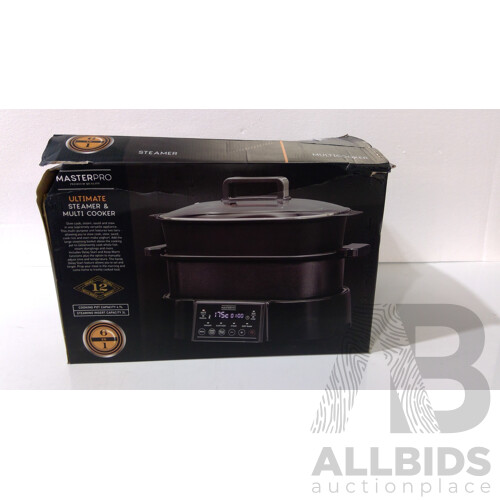 Masterpro ((MPSTEAMMULTI) Ultimate Steamer & Multi Cooker - ORP $299.95