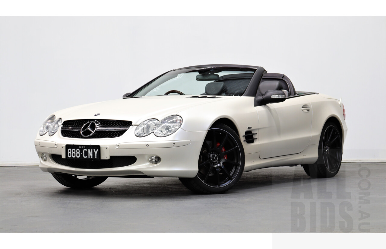 6/2003 Mercedes-Benz Sl500  R230 2d Convertible White 5.0L
