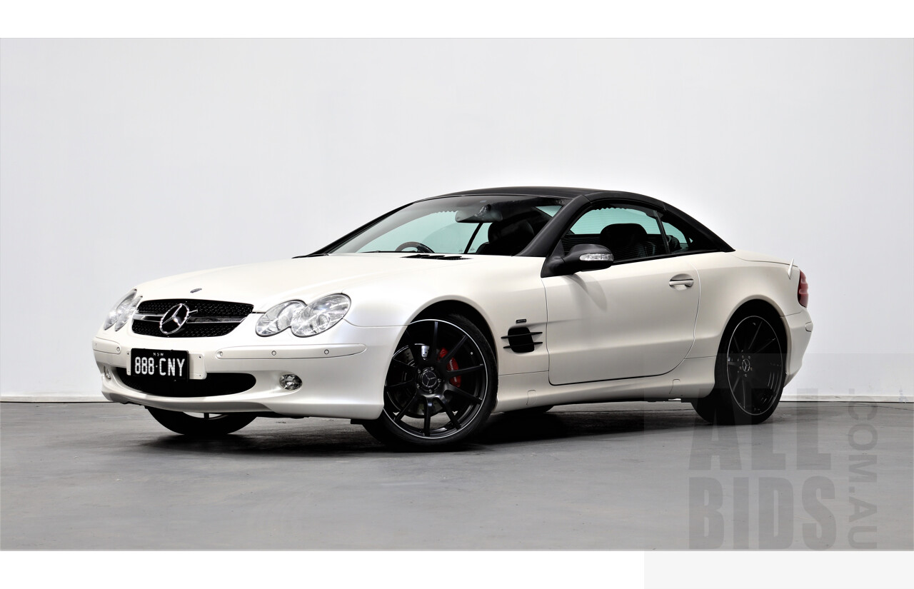 6/2003 Mercedes-Benz Sl500  R230 2d Convertible White 5.0L