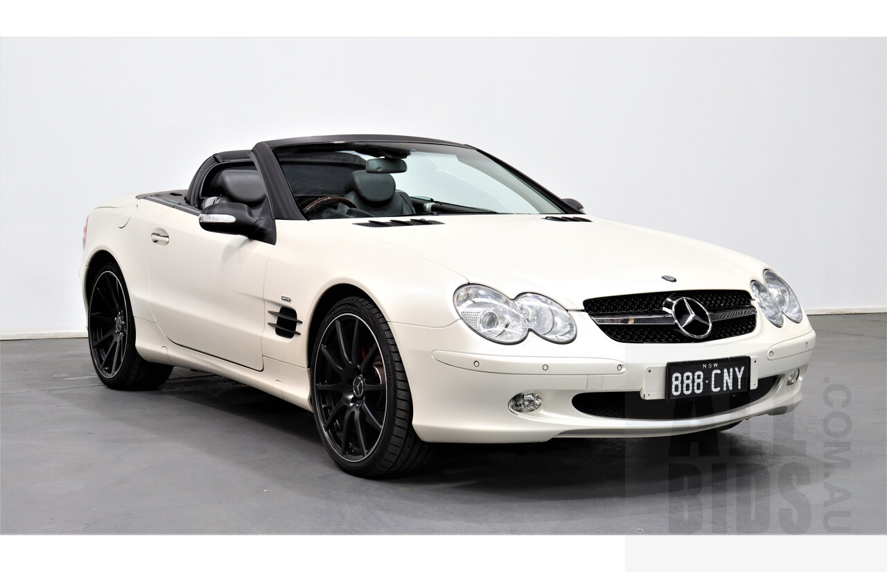 6/2003 Mercedes-Benz Sl500  R230 2d Convertible White 5.0L