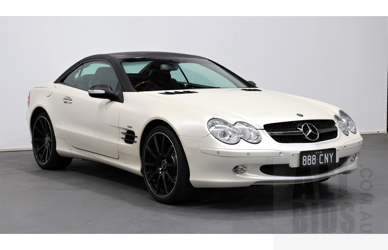 6/2003 Mercedes-Benz Sl500  R230 2d Convertible White 5.0L