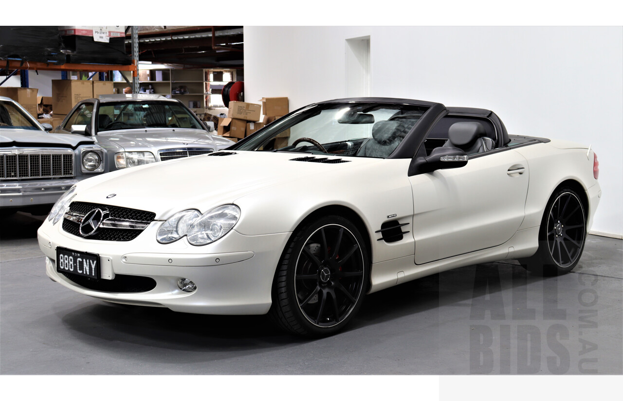 6/2003 Mercedes-Benz Sl500  R230 2d Convertible White 5.0L