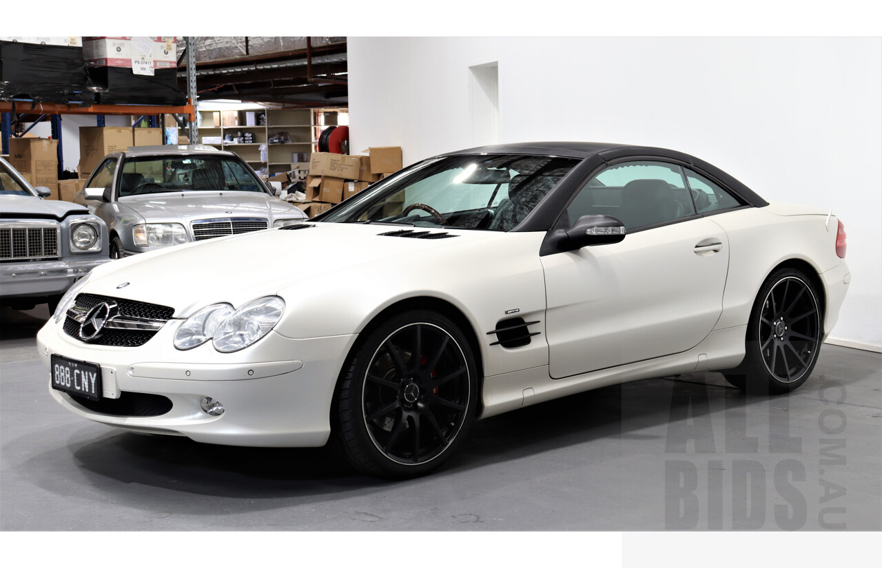 6/2003 Mercedes-Benz Sl500  R230 2d Convertible White 5.0L