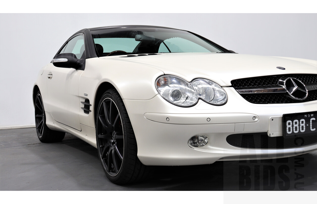 6/2003 Mercedes-Benz Sl500  R230 2d Convertible White 5.0L