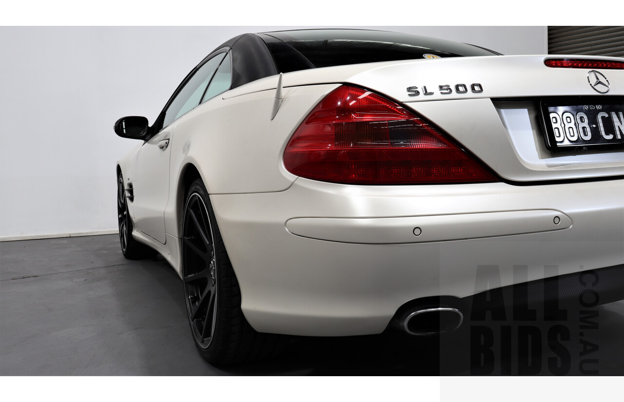 6/2003 Mercedes-Benz Sl500  R230 2d Convertible White 5.0L