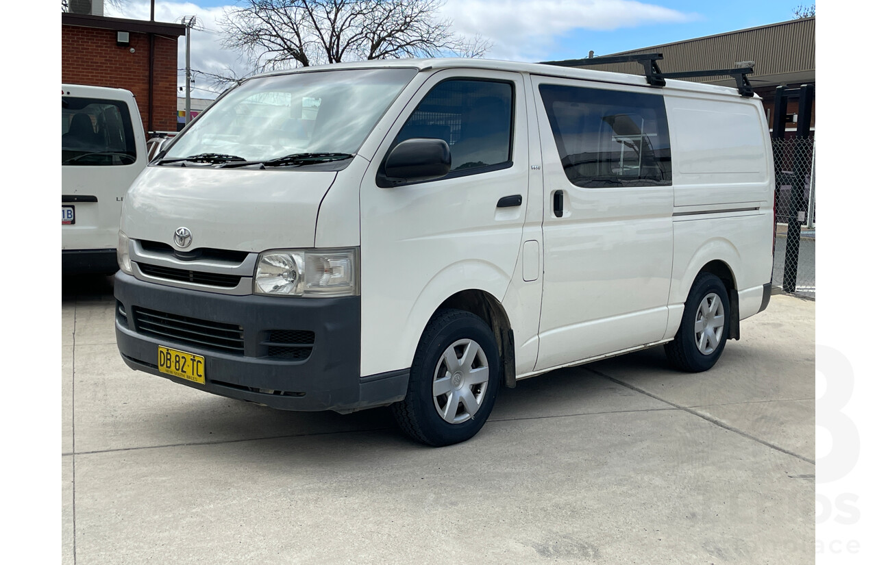3/2008 Toyota Hiace LWB TRH201R MY07 UPGRADE 4d Van White 2.7L