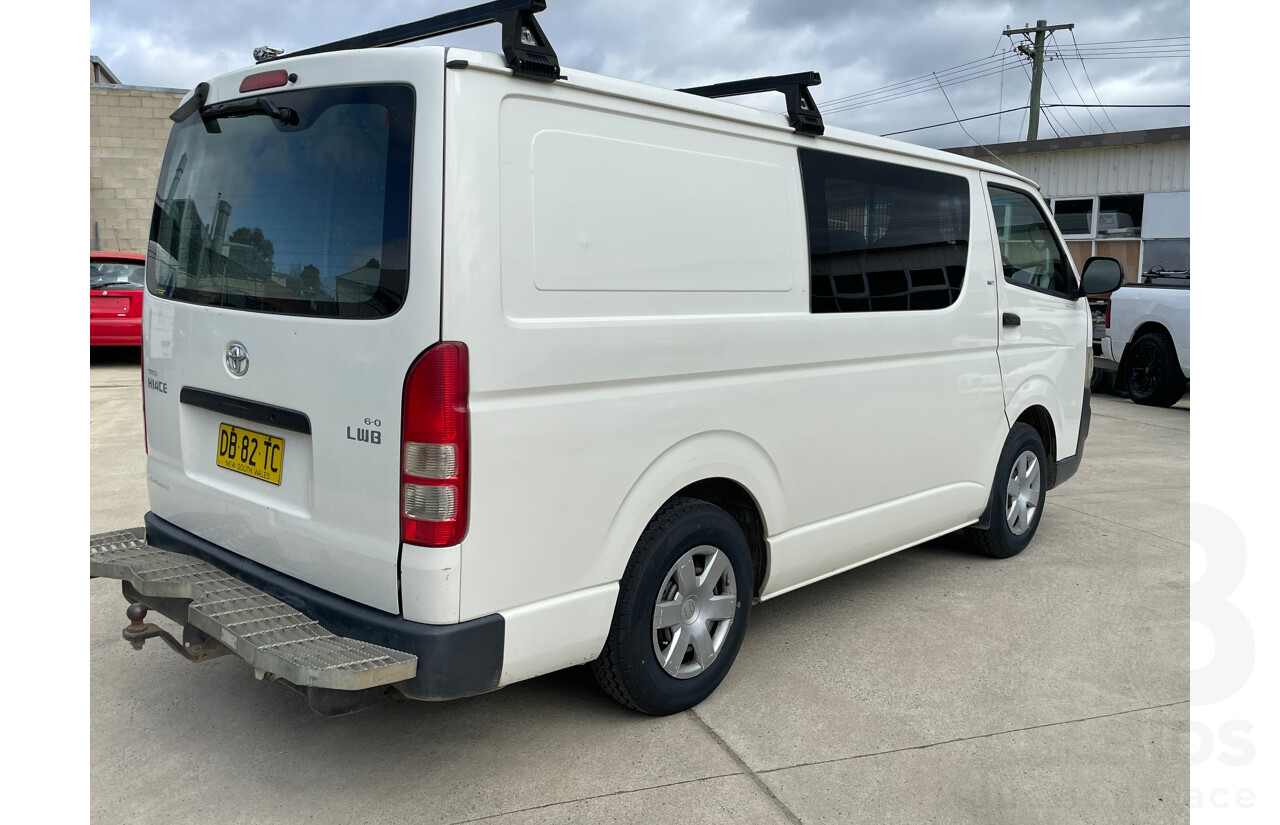 3/2008 Toyota Hiace LWB TRH201R MY07 UPGRADE 4d Van White 2.7L