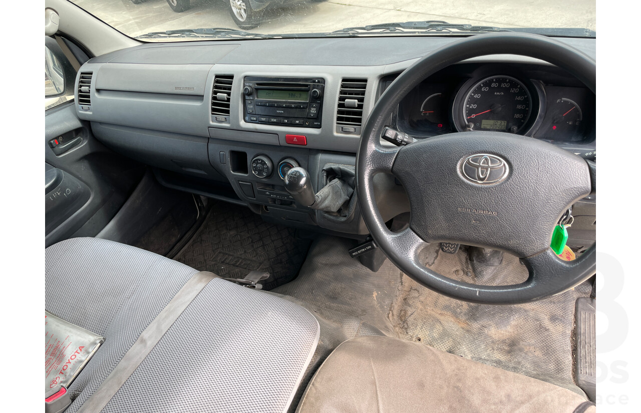 3/2008 Toyota Hiace LWB TRH201R MY07 UPGRADE 4d Van White 2.7L