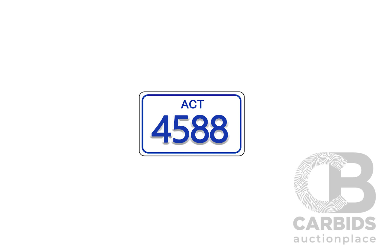 ACT 4-Digit Number Plate - 4588