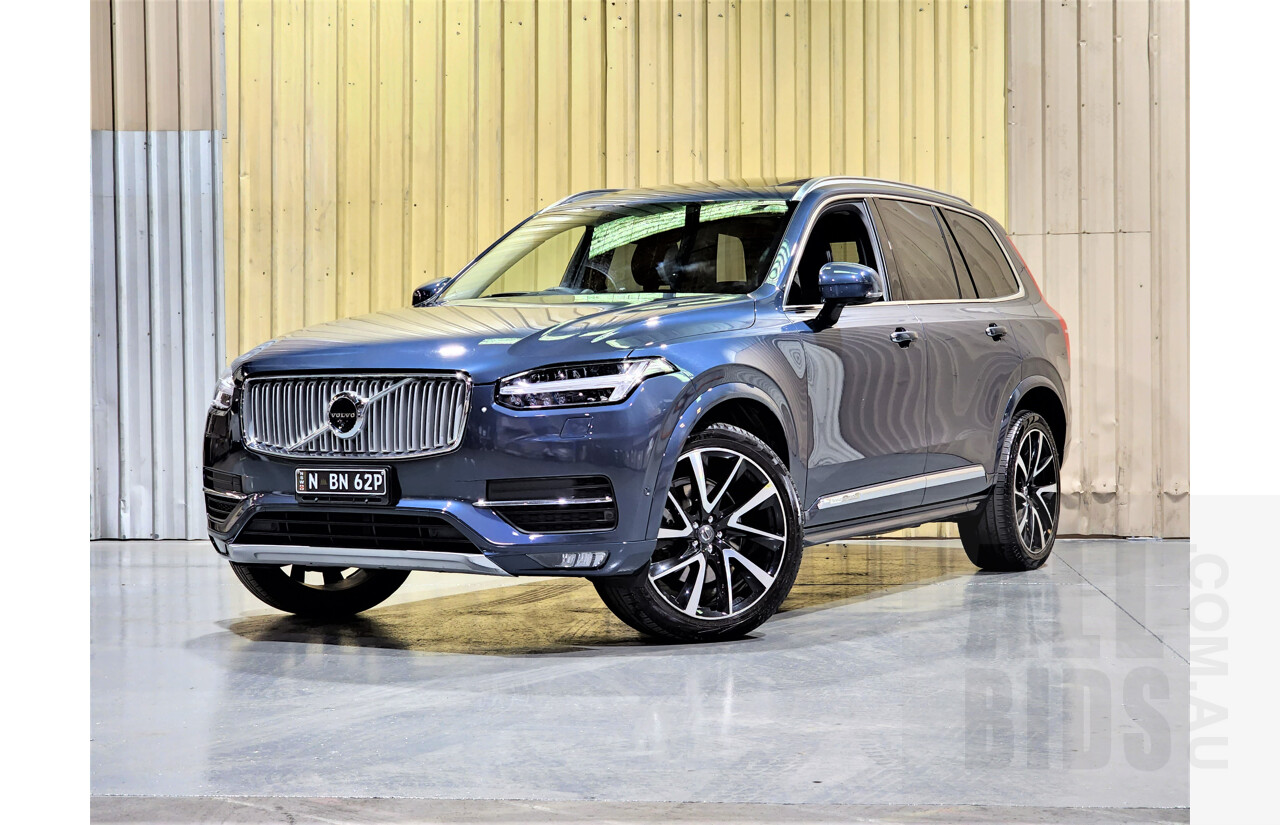 12/2017 Volvo XC90 T6 2.0 Inscription 256 MY18 4d Wagon Blue 2.0L Turbo - 7 Seater