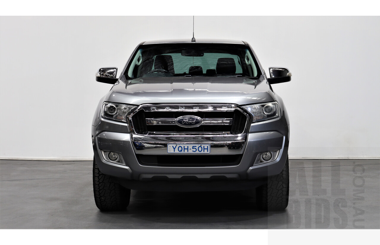 6/2016 Ford Ranger XLT 3.2 (4x4) PX Dual Cab Utility Silver 3.2L