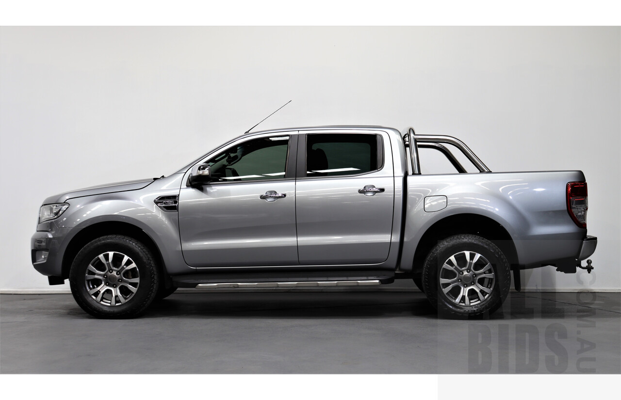 6/2016 Ford Ranger XLT 3.2 (4x4) PX Dual Cab Utility Silver 3.2L