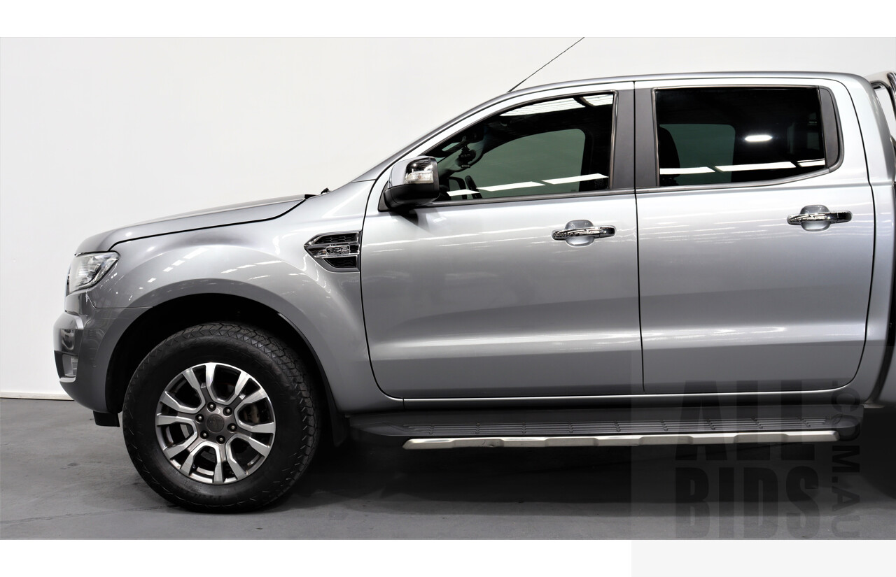 6/2016 Ford Ranger XLT 3.2 (4x4) PX Dual Cab Utility Silver 3.2L