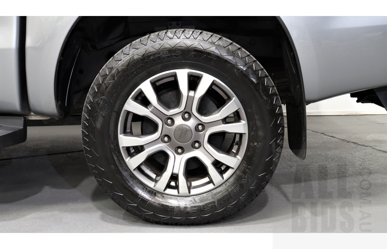 6/2016 Ford Ranger XLT 3.2 (4x4) PX Dual Cab Utility Silver 3.2L