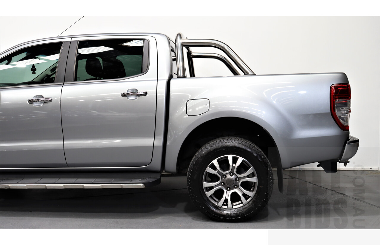 6/2016 Ford Ranger XLT 3.2 (4x4) PX Dual Cab Utility Silver 3.2L