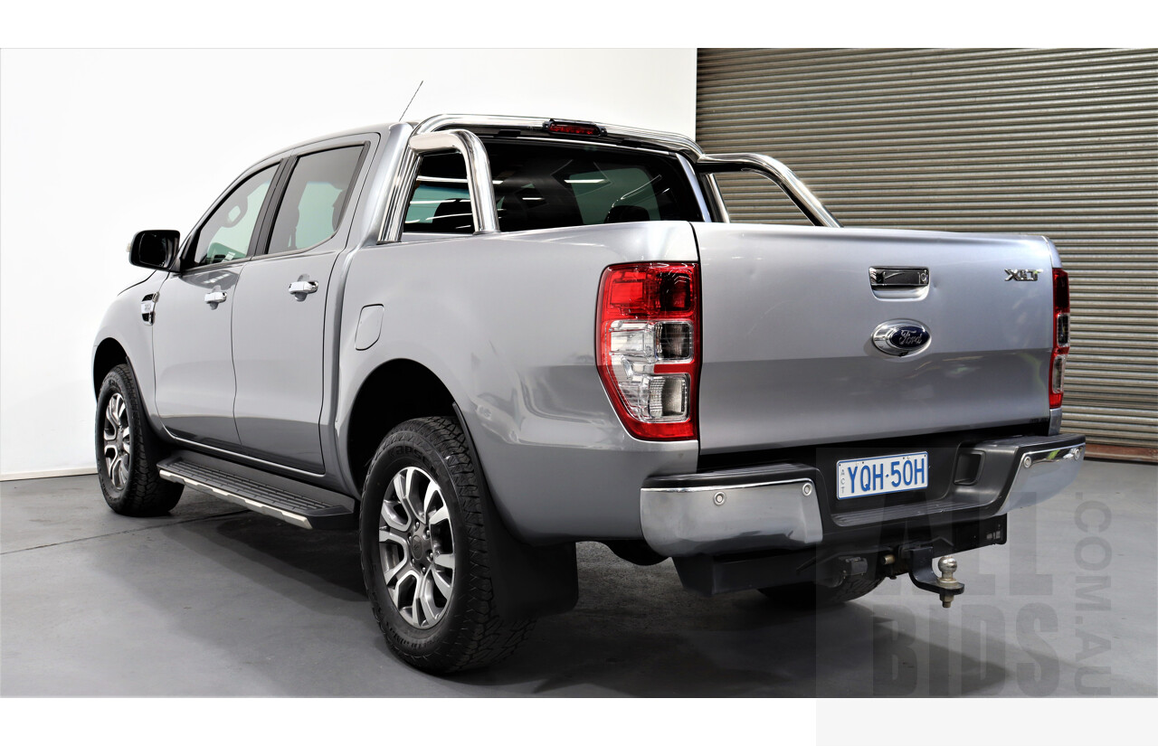 6/2016 Ford Ranger XLT 3.2 (4x4) PX Dual Cab Utility Silver 3.2L