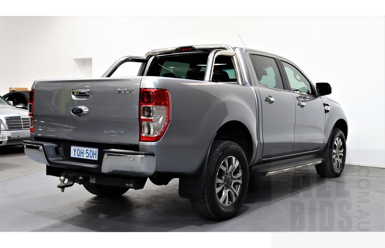 6/2016 Ford Ranger XLT 3.2 (4x4) PX Dual Cab Utility Silver 3.2L