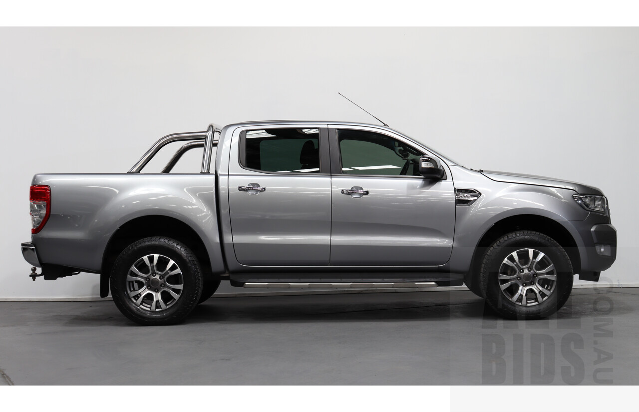 6/2016 Ford Ranger XLT 3.2 (4x4) PX Dual Cab Utility Silver 3.2L