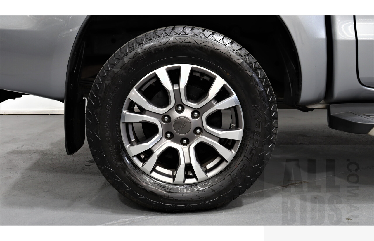 6/2016 Ford Ranger XLT 3.2 (4x4) PX Dual Cab Utility Silver 3.2L