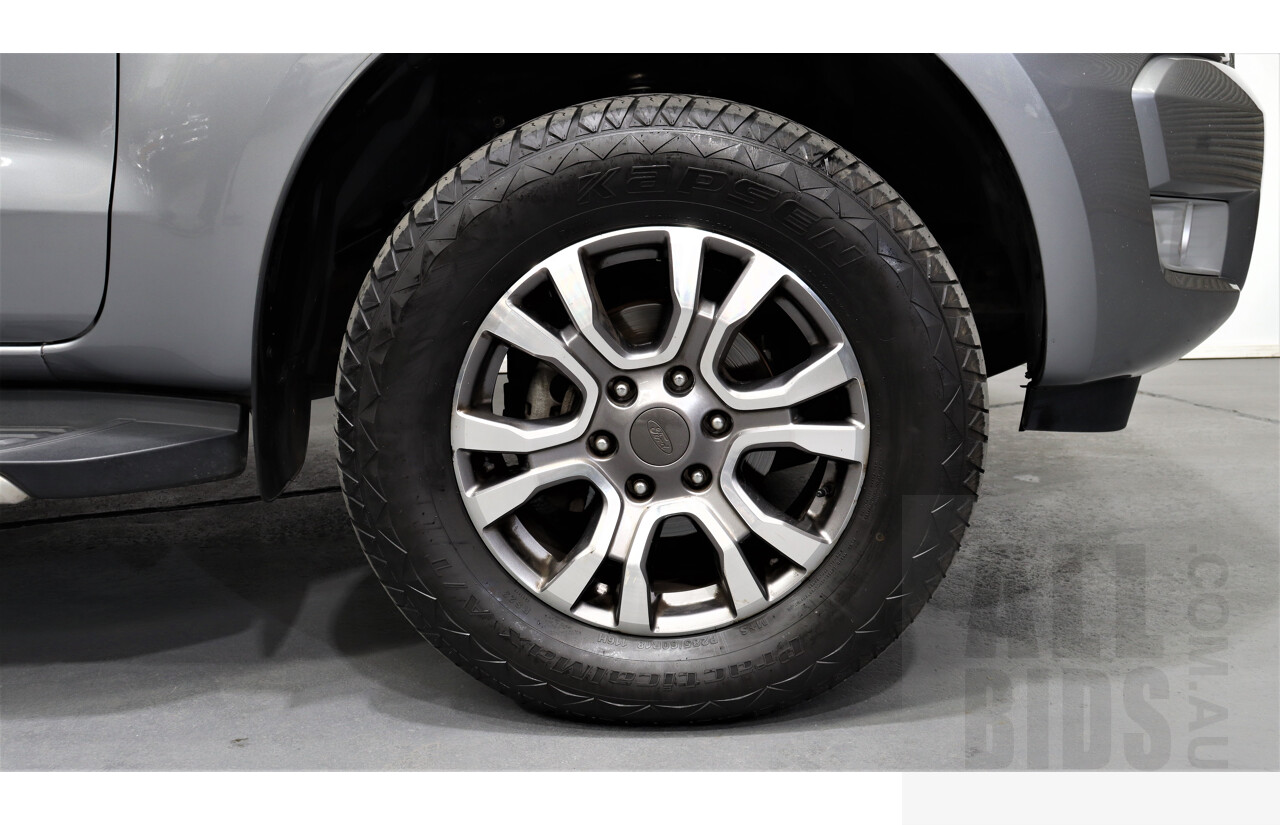 6/2016 Ford Ranger XLT 3.2 (4x4) PX Dual Cab Utility Silver 3.2L