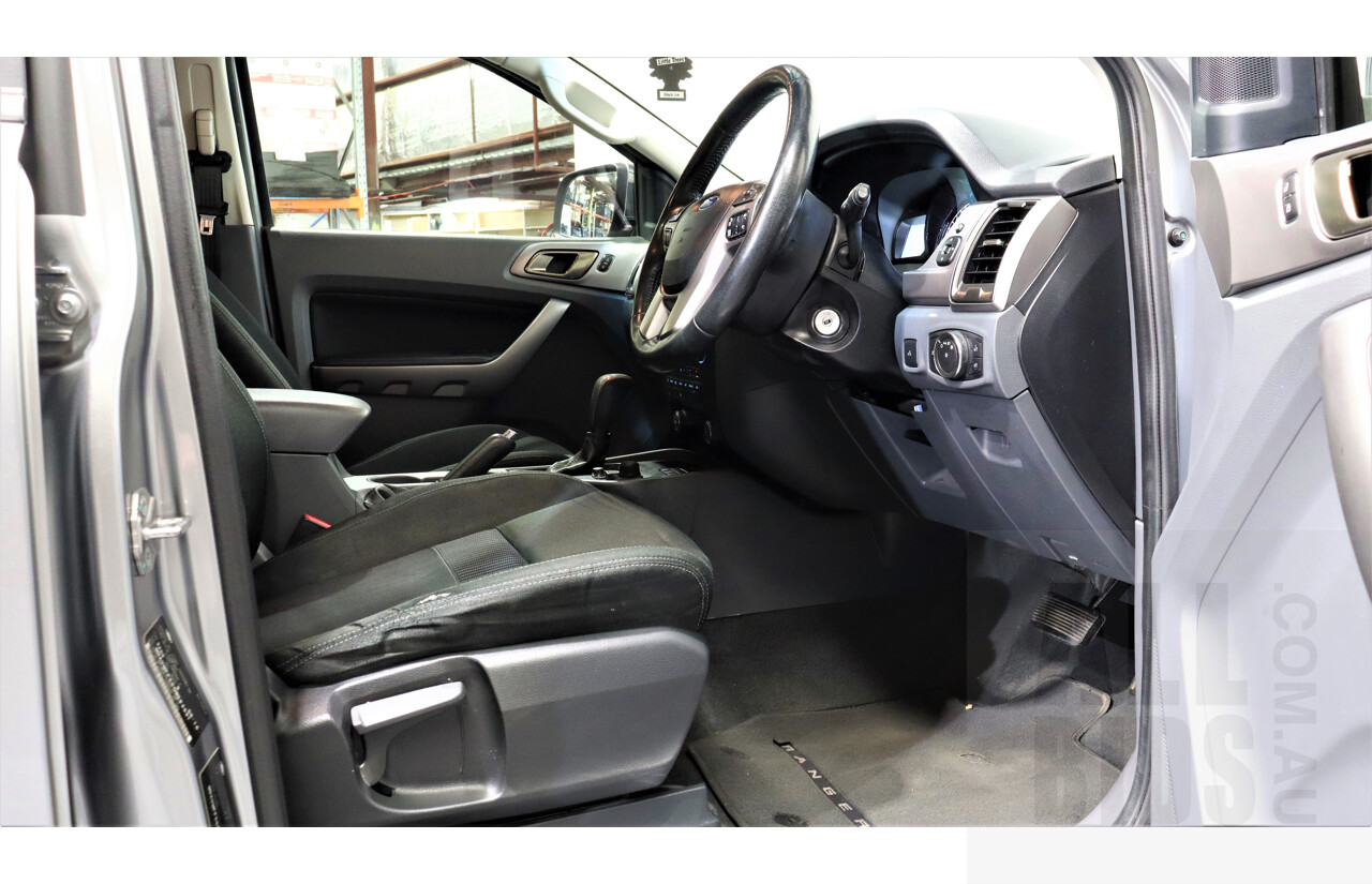 6/2016 Ford Ranger XLT 3.2 (4x4) PX Dual Cab Utility Silver 3.2L