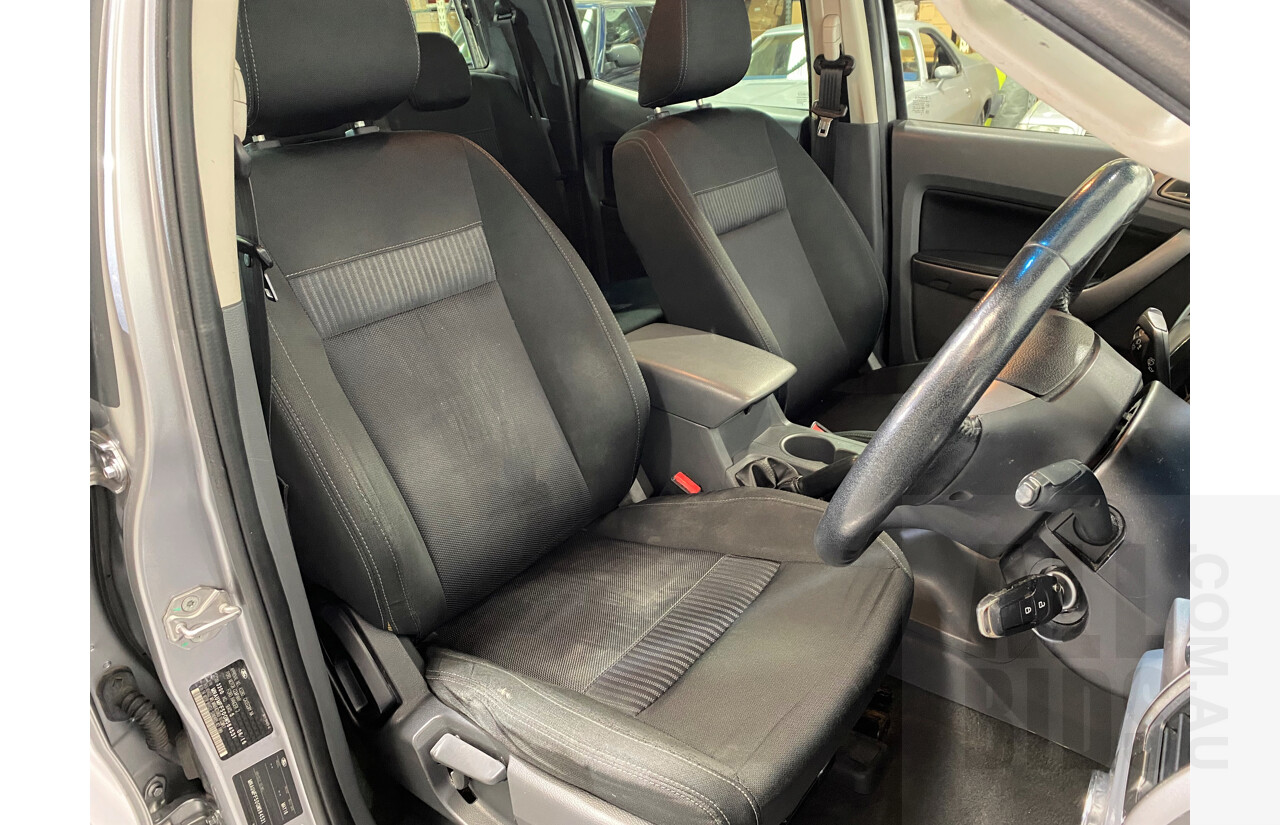 6/2016 Ford Ranger XLT 3.2 (4x4) PX Dual Cab Utility Silver 3.2L