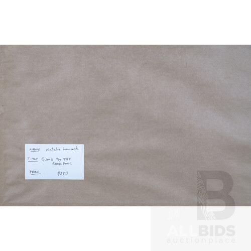 Natalie Lewcock, Gums by the Rock Pool, Watercolour, 45 x 26 cm