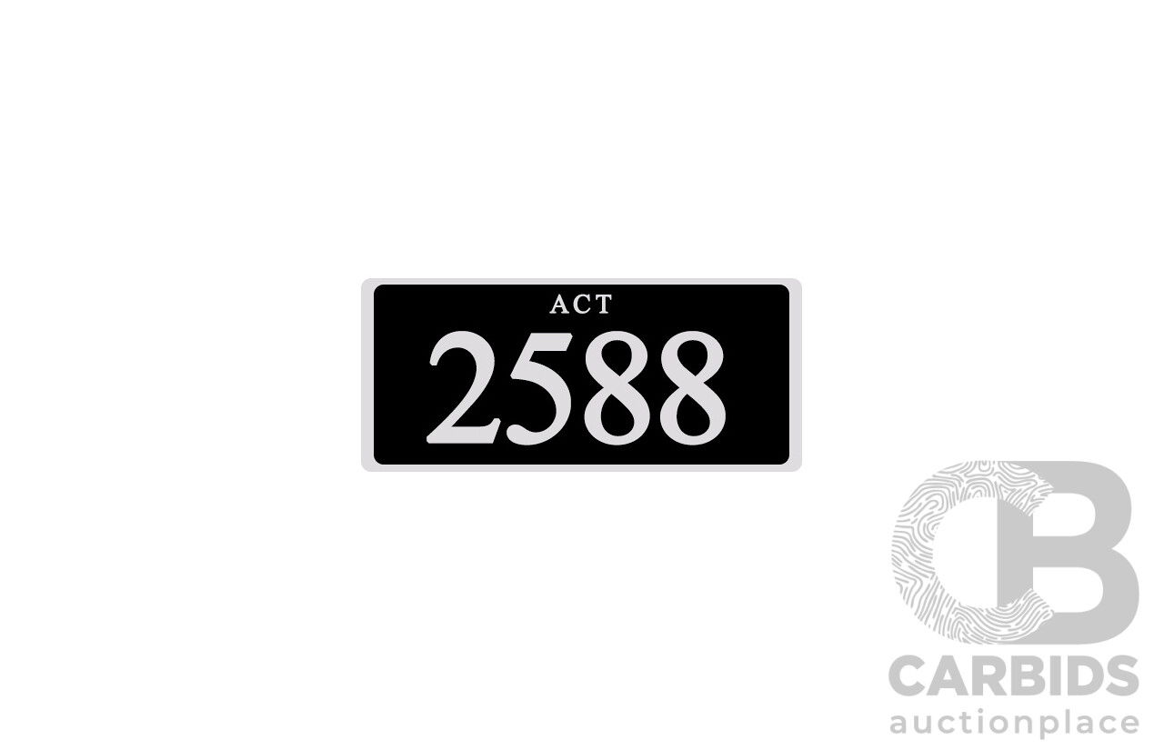 ACT 4-Digit Number Plate - 2588
