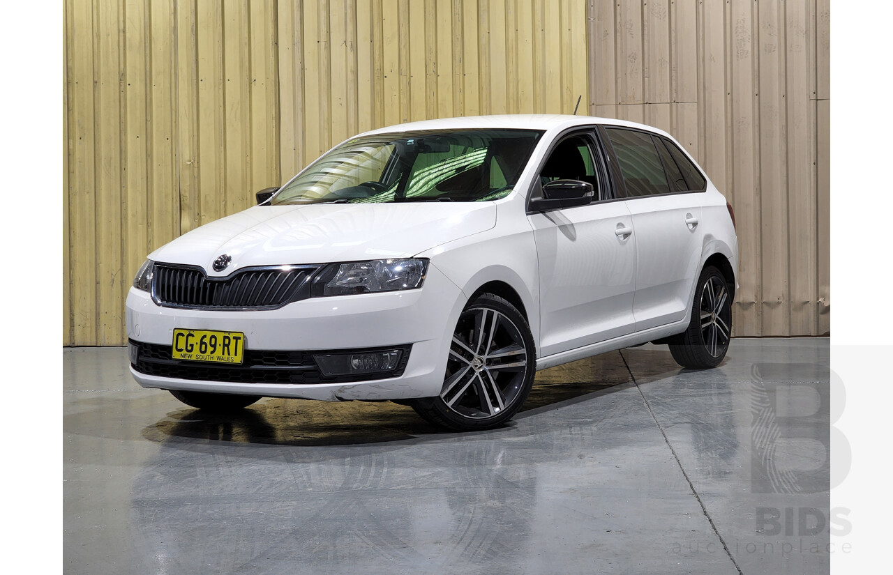 2/2016 Skoda Rapid Spaceback 92 TSI NH MY16 4d Wagon White 1.4L Turbo