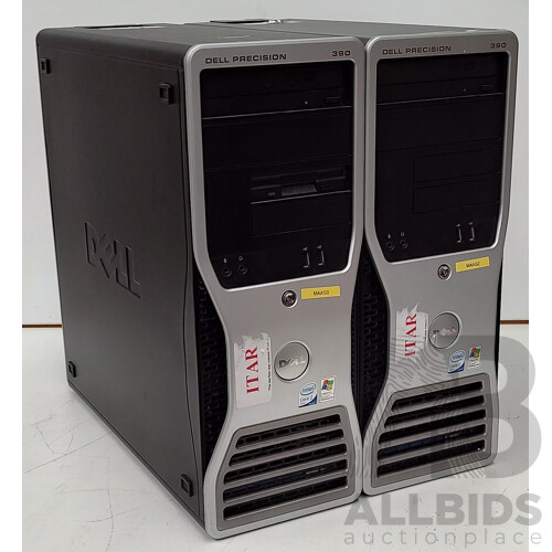Dell Workstation 390 Intel Core2 Duo (E6600) 2.4GHz 2-Core CPU Workstation - Lot of Two