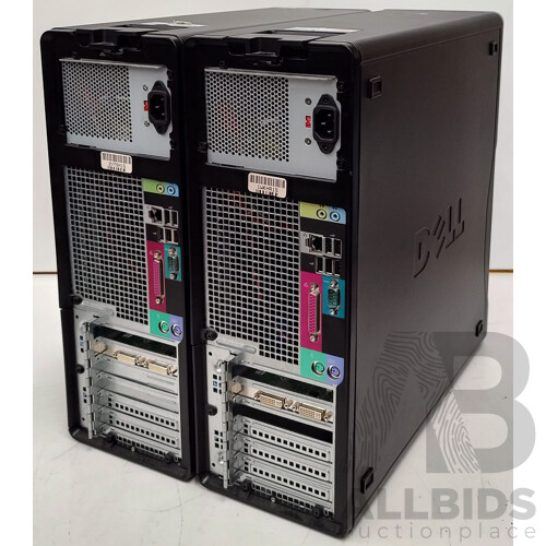 Dell Workstation 390 Intel Core2 Duo (E6600) 2.4GHz 2-Core CPU Workstation - Lot of Two