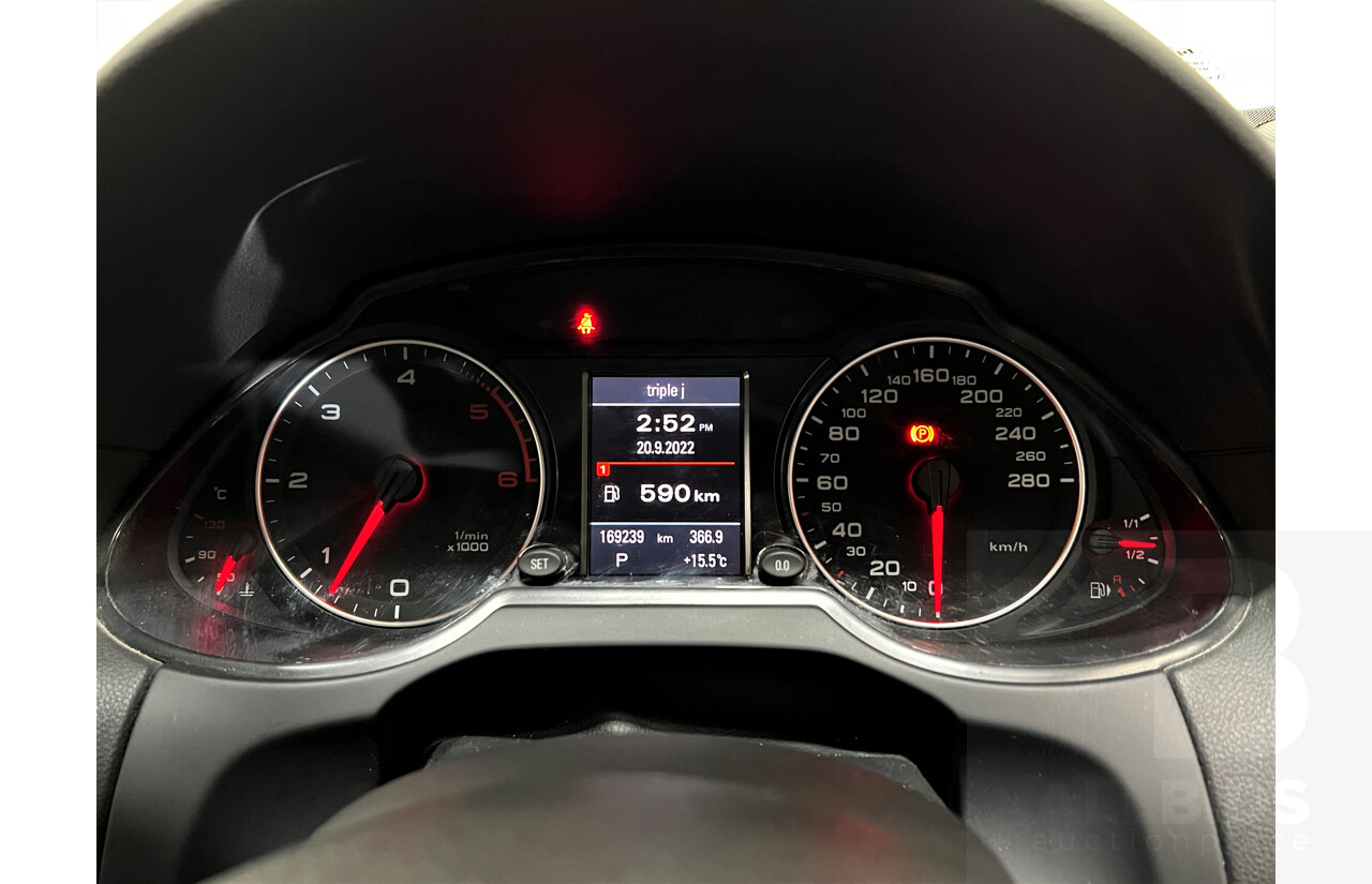 4/2011 Audi Q5 3.0 TDI Quattro 8R MY11 4d Wagon Maroon 3.0L