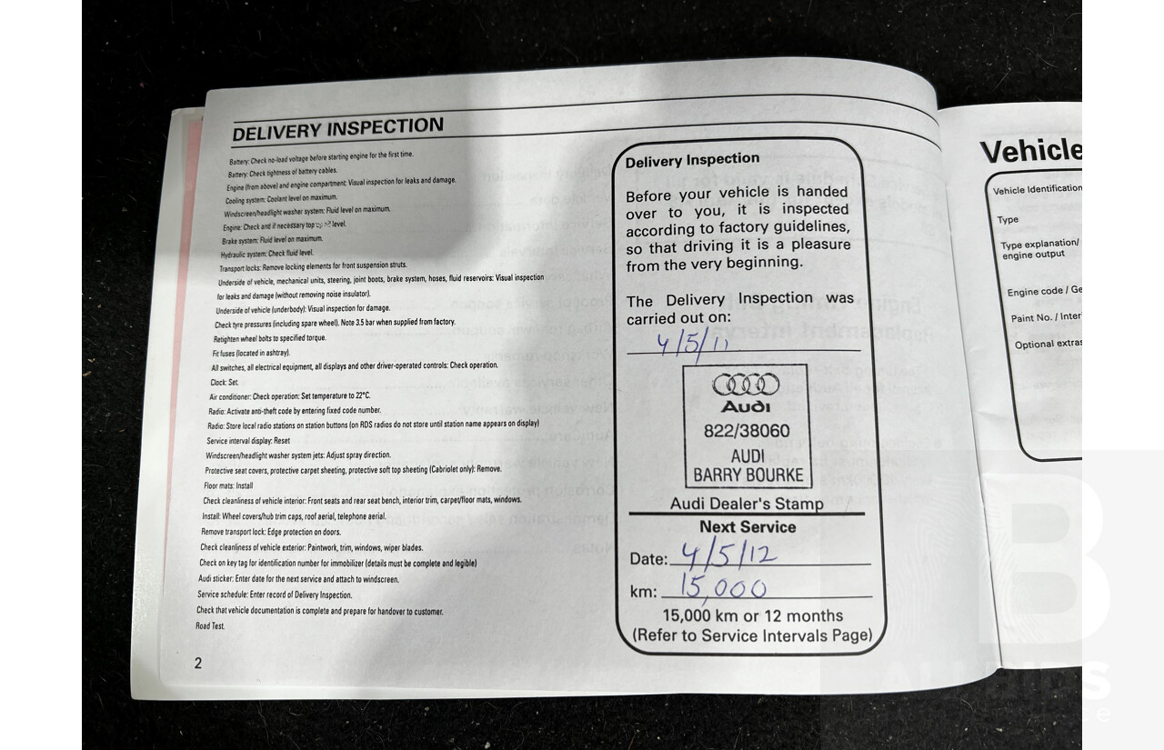 4/2011 Audi Q5 3.0 TDI Quattro 8R MY11 4d Wagon Maroon 3.0L