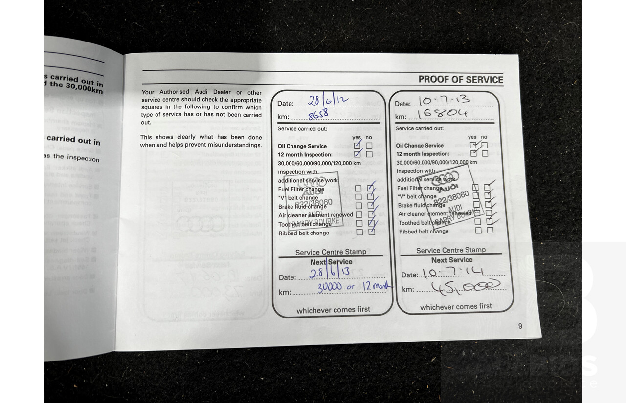 4/2011 Audi Q5 3.0 TDI Quattro 8R MY11 4d Wagon Maroon 3.0L