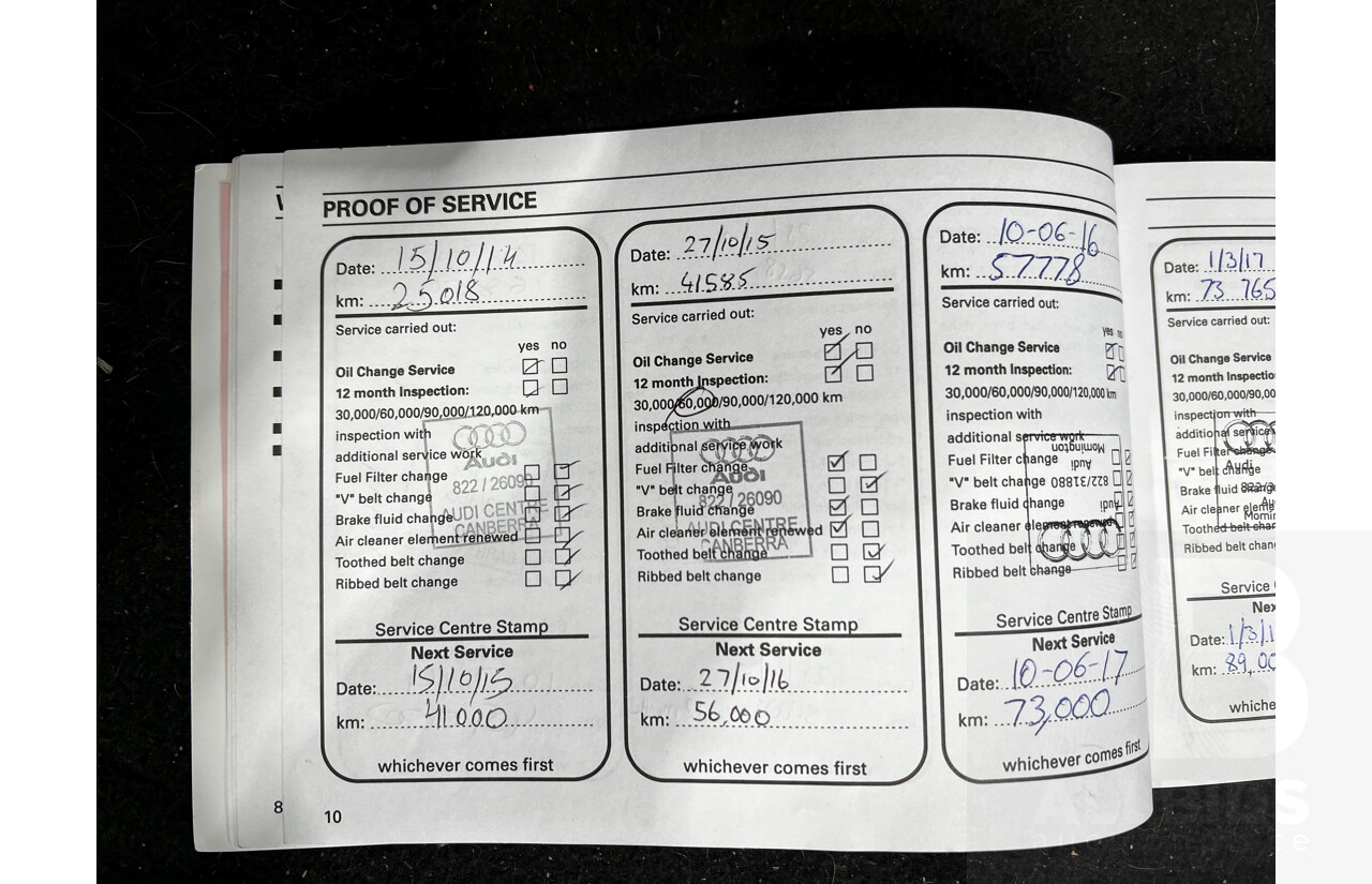 4/2011 Audi Q5 3.0 TDI Quattro 8R MY11 4d Wagon Maroon 3.0L