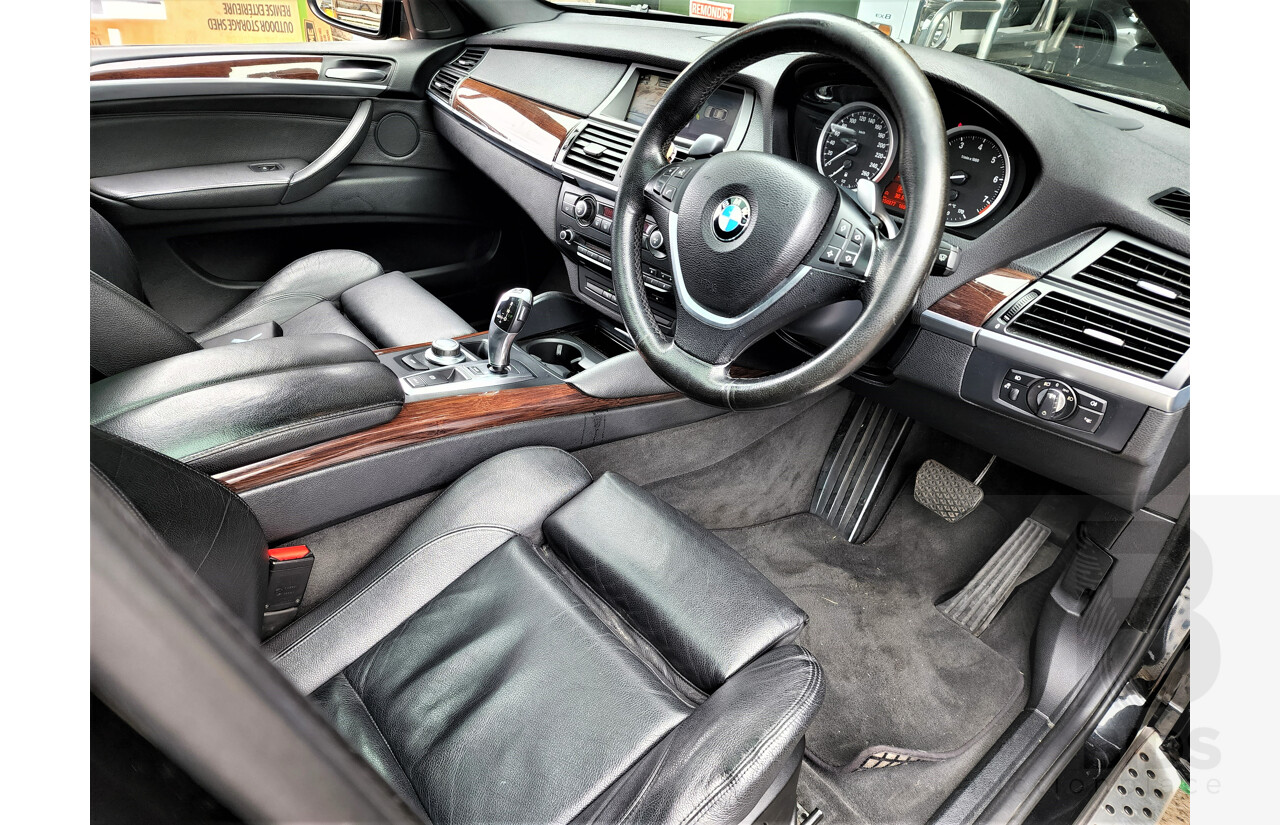 7/2009 BMW X6 Xdrive 35i E71 4d Coupe Black 3.0L Turbo Petrol