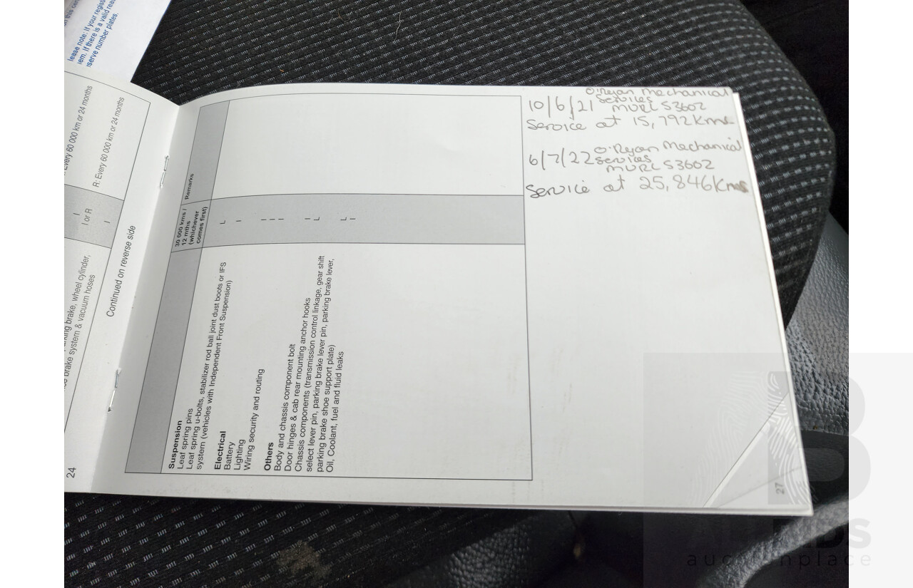 7/2020 Mitsubishi Fuso 815 TF Canter NB2 Tipper Truck 2d White 3.0L Turbo Diesel