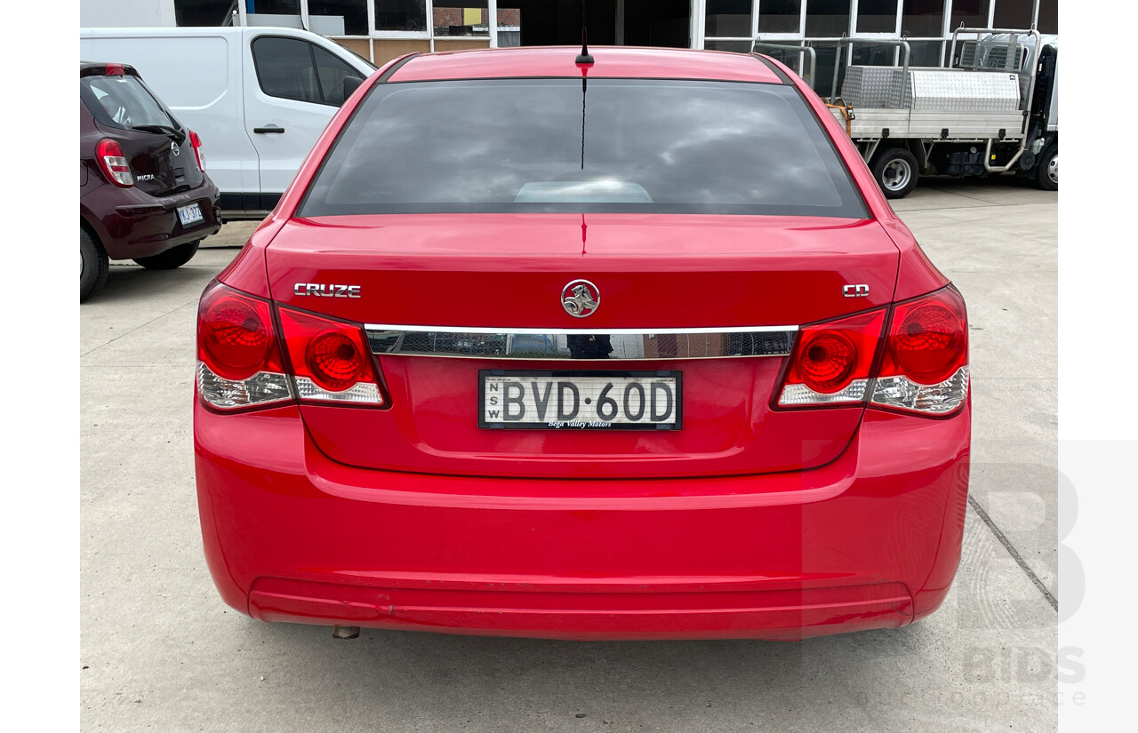 5/2011 Holden Cruze CD JG 4d Sedan Red 1.8L